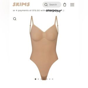SKIMS seamless sculpt low back thong bodysuit